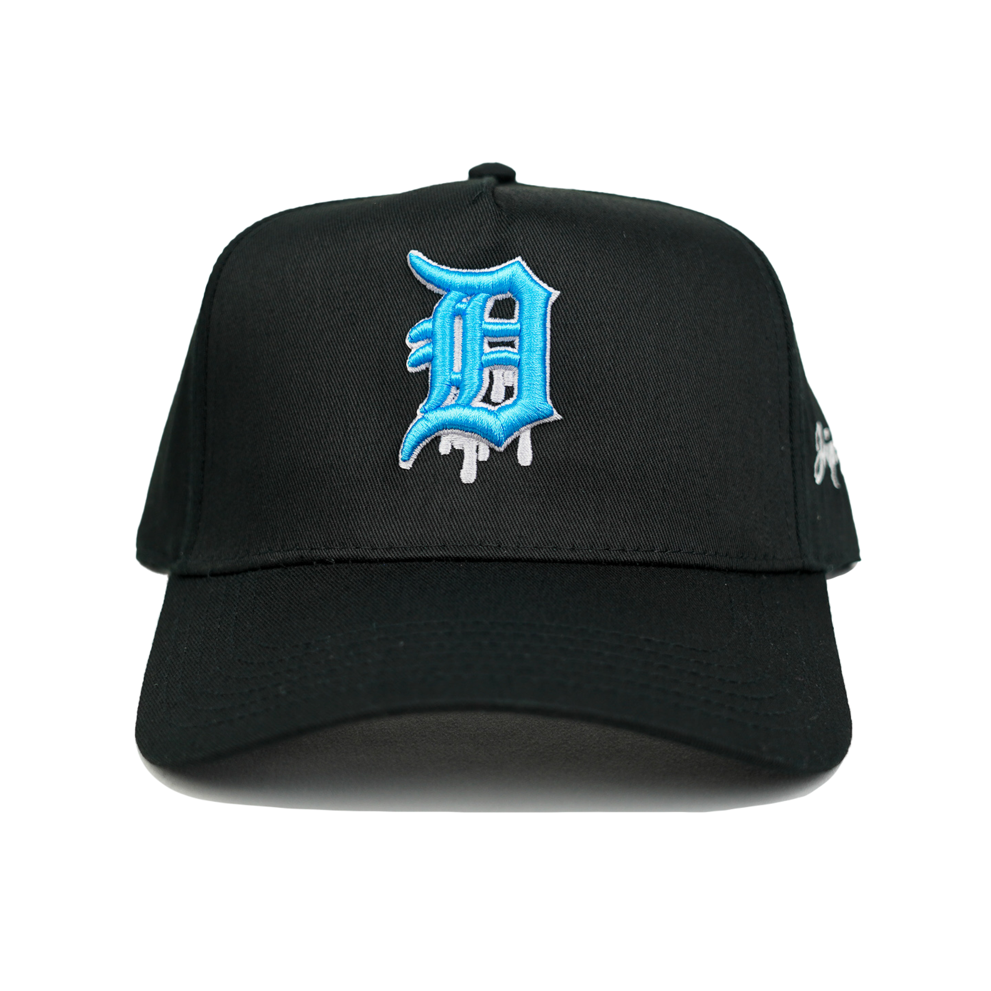 Detroit Dripping v2 Snapback Hat (BLACK)